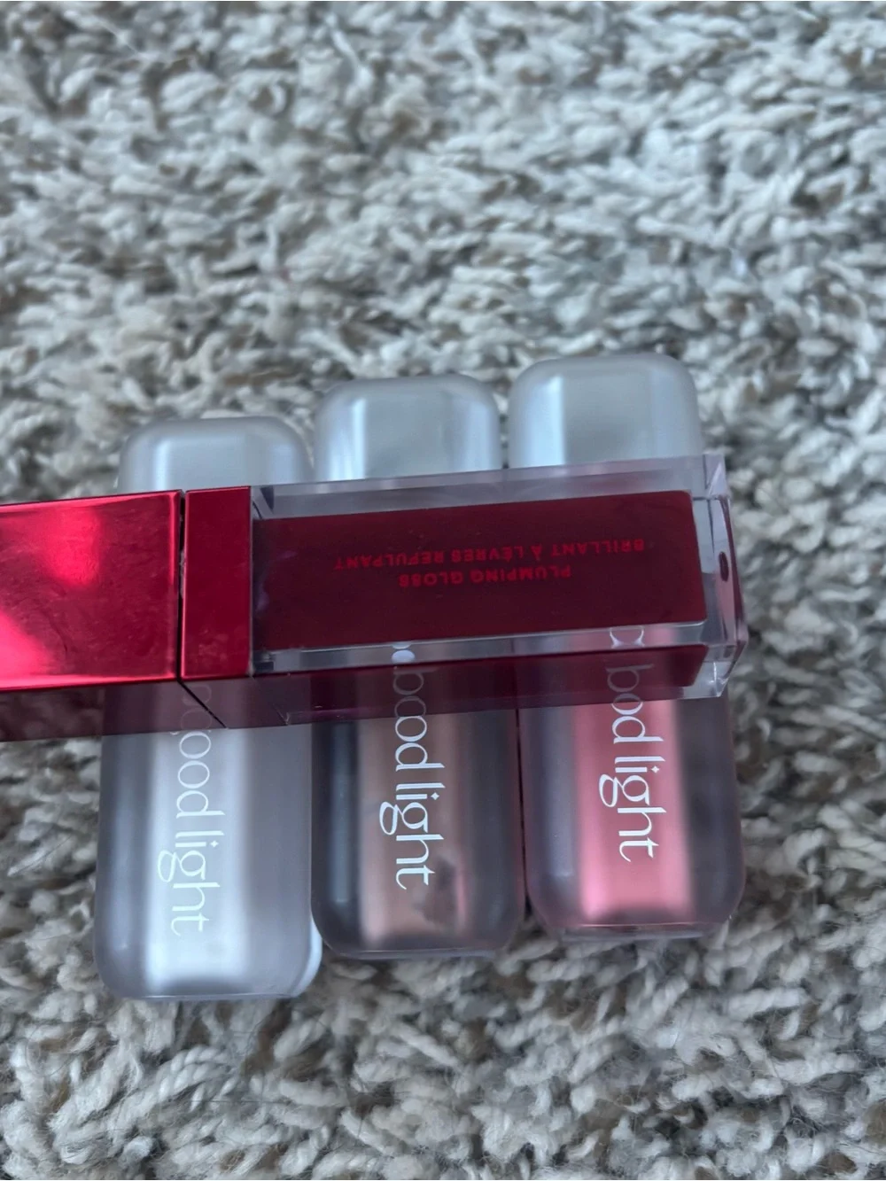 Good Light & Patrick Ta Liquid Lipstick Set - Pink Red beige transparent 4 lot